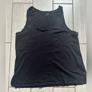 MADEWELL Women's Black  Cotton Tank Size Small